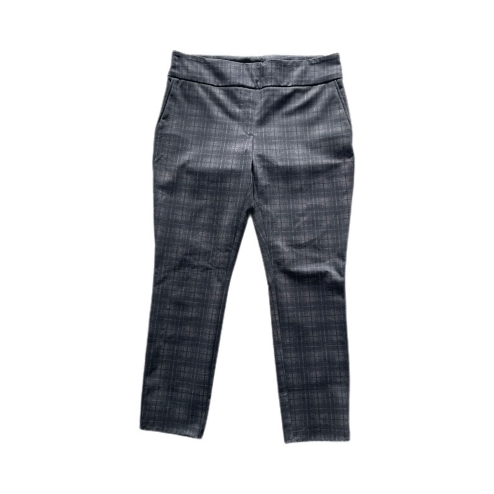 Dalia Black Plaid Pull On Casual Dressy Stretchy Pants Women’s Large